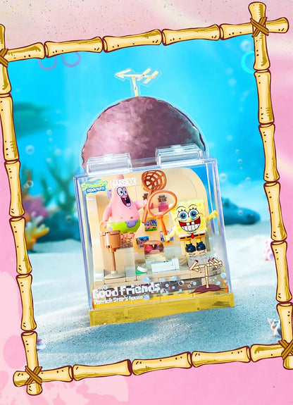 Spongebob Building Blocks Patrick Star Krusty Krab Squidward Tentacles Room Model Bricks Set Desktop Ornaments Kids Toys Gifts Beauty World Shop