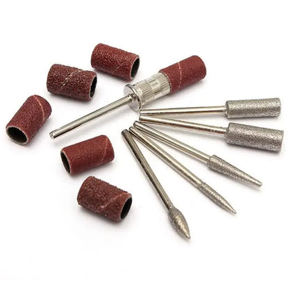 Professional 6-in-1 Electric Nail Drill Set - Nail File Pen for Filing, Polishing & Exfoliating
