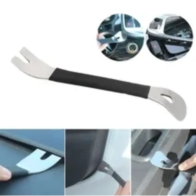 Car Audio Disassembly Tool Stainless Steel PryClip Rocker Crowbar Bar Door Panel Disassembly Pry Panel Interior Beauty World Shop