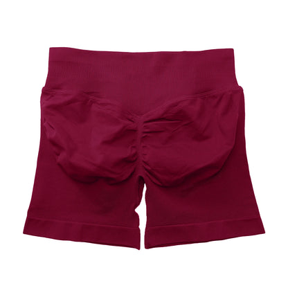 NCLAGEN Impact Shorts 4.5" Women Fitness Sports Biker Shorts Low Ribbed Band Gym Workout Scrunch Butt Yoga Seamless Leggings Beauty World Shop