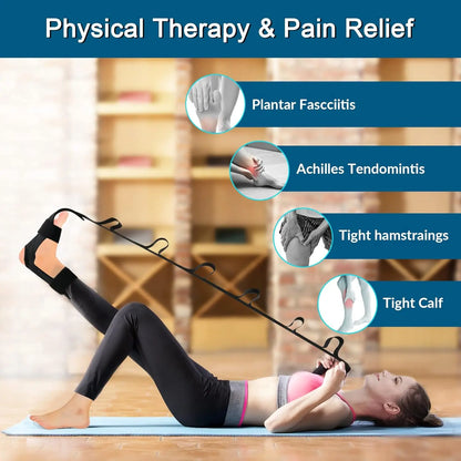 Yoga Stretching Bands Relieve Leg and Foot Tension, Yoga, Pilates, and Rehabilitation Training Leg and Foot Stretching Bands Beauty World Shop