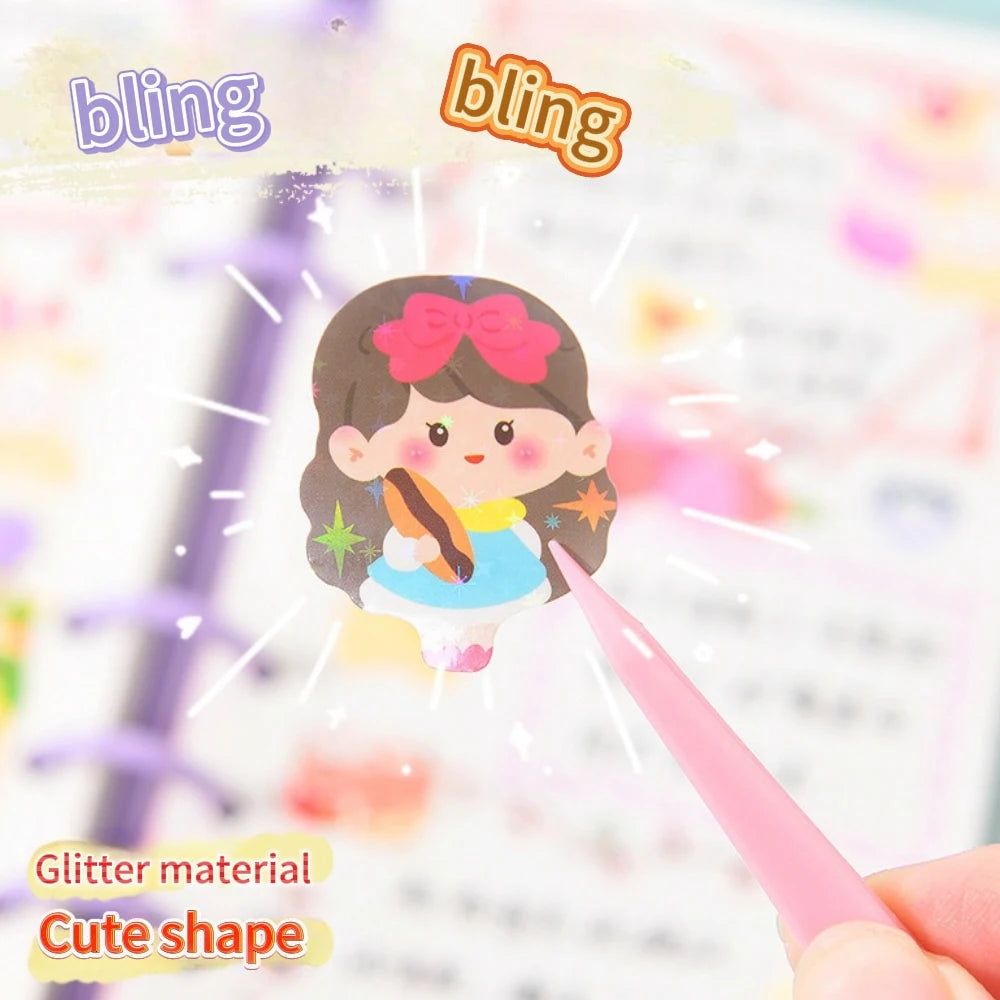 200p Kawaii Stickers for Kids Cute Stationary Aesthetic Diary Decoration Art Supplies Stickers for Scrapbooking Lot Korean Paper Beauty World Shop