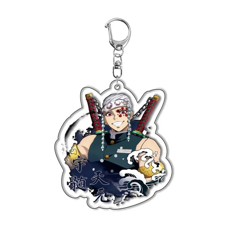 Demon Slayer doll toy Kimetsu No Yaiba Blade of Ghost Keychain Acrylic Pendant Car Key Chain Fans kids Xmas Gift Anime Jewelry Beauty World Shop