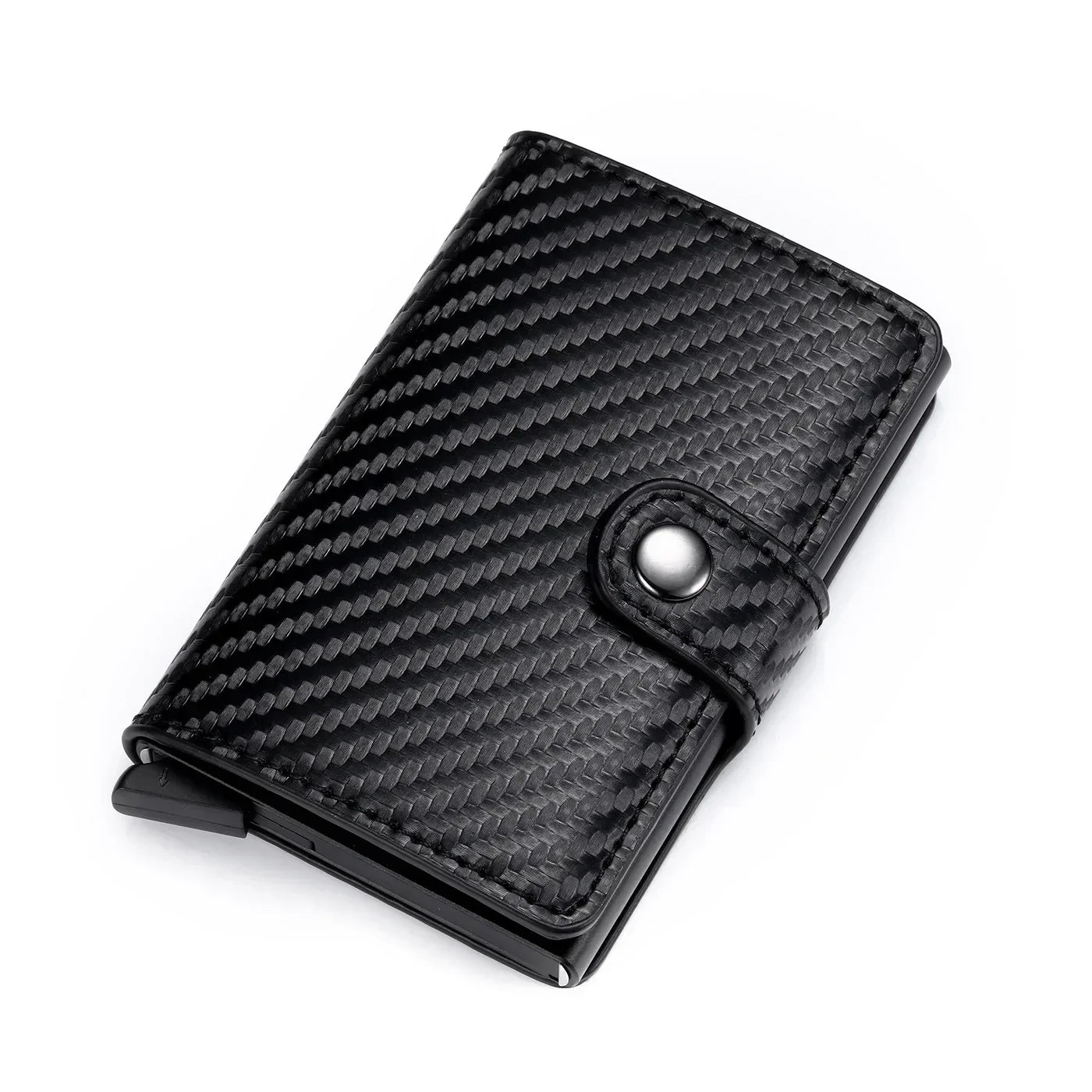 Rfid Credit Card Holder Men Wallets Luxury Small Smart Wallet Metal Business Mini Cardholder Case Women Minimalist Walet for Men Beauty World Shop