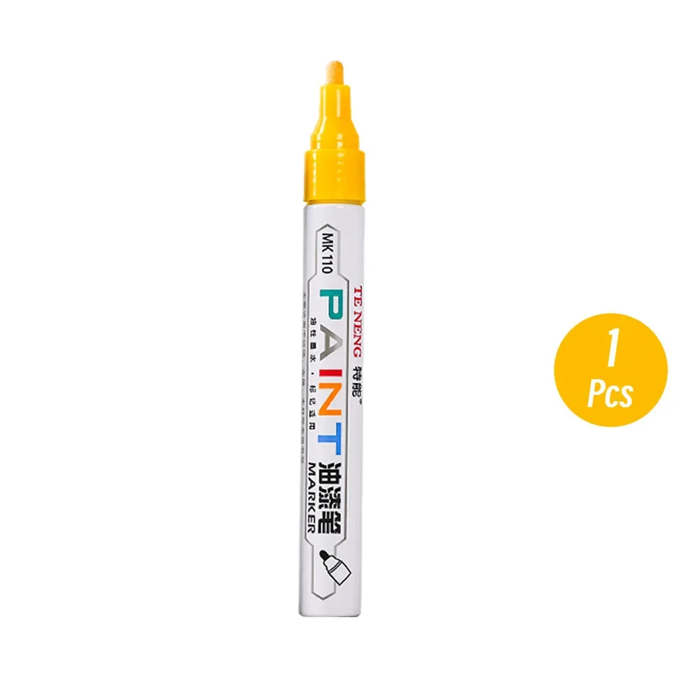 8 Colors Car Scratch Repair Paint Pen Quick Dry Touch Up Paint Repair Pen Waterproof Wheel Tyre Marker Auto Paint Marker Pens Beauty World Shop