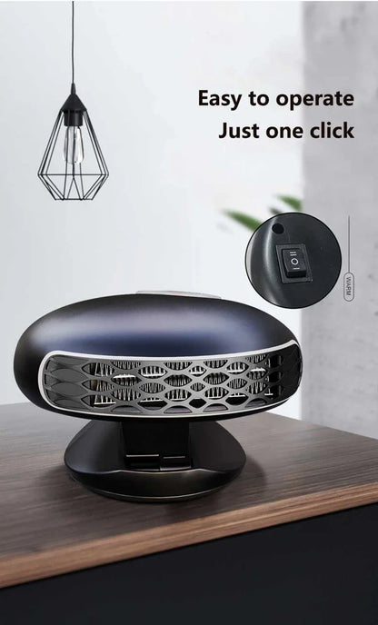 12v/24v Car Heater Heating Cooling Dual-purpose Low Power 360°rotation Defrost Defogger Fast Heating Foldable Stand 2026