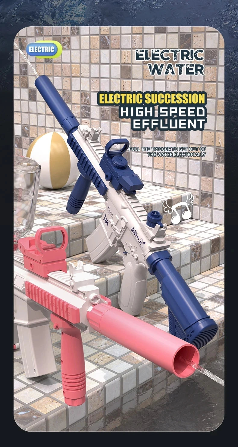 M416 Water Gun Electric Pistol Shooting Toy Full Automatic Summer Shoot Beach Outdoor Fun Toy For Children Boys Girl Adults Gift Beauty World Shop