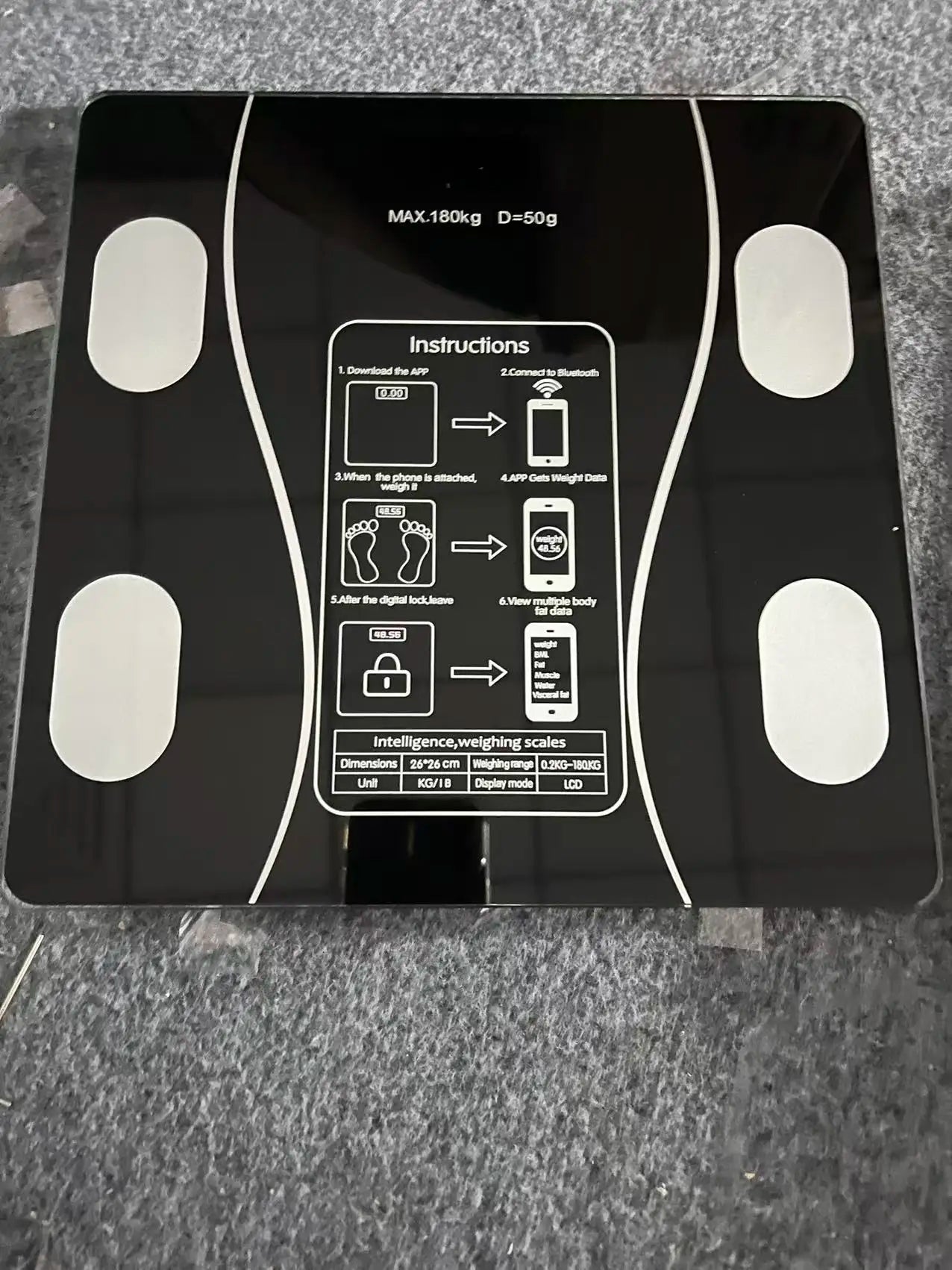 Body Fat Scale Smart Wireless Digital Bathroom Weight Scale Body Composition Analyzer With Smartphone App Bluetooth-compatible Beauty World Shop