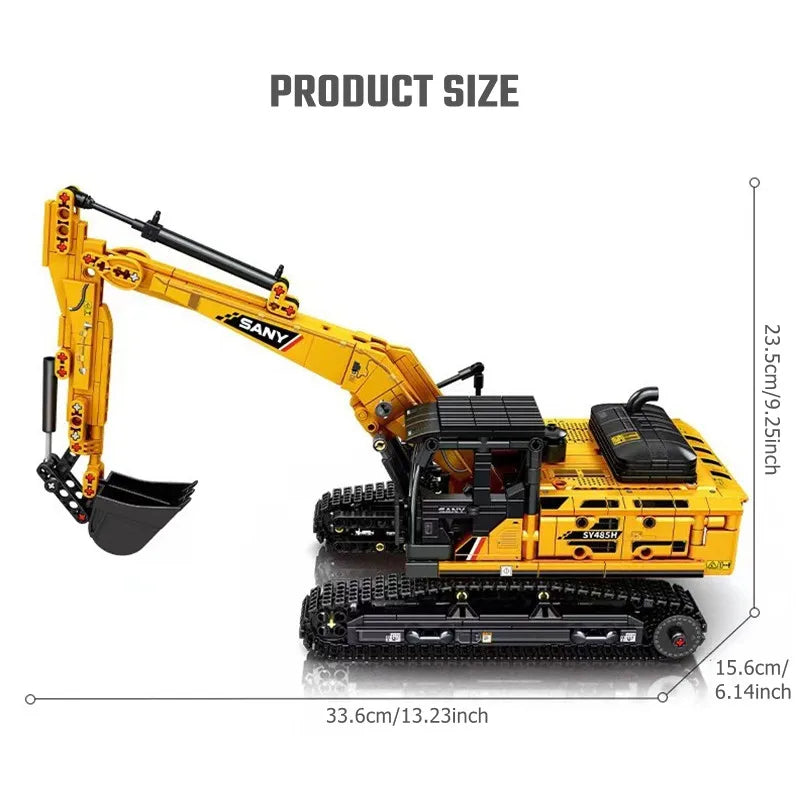 SEMBO BLOCK 1022pcs Excavator Models Building Blocks MOC City Construction Engineering Vehicle Bricks Educational Toys Boys Gift Beauty World Shop