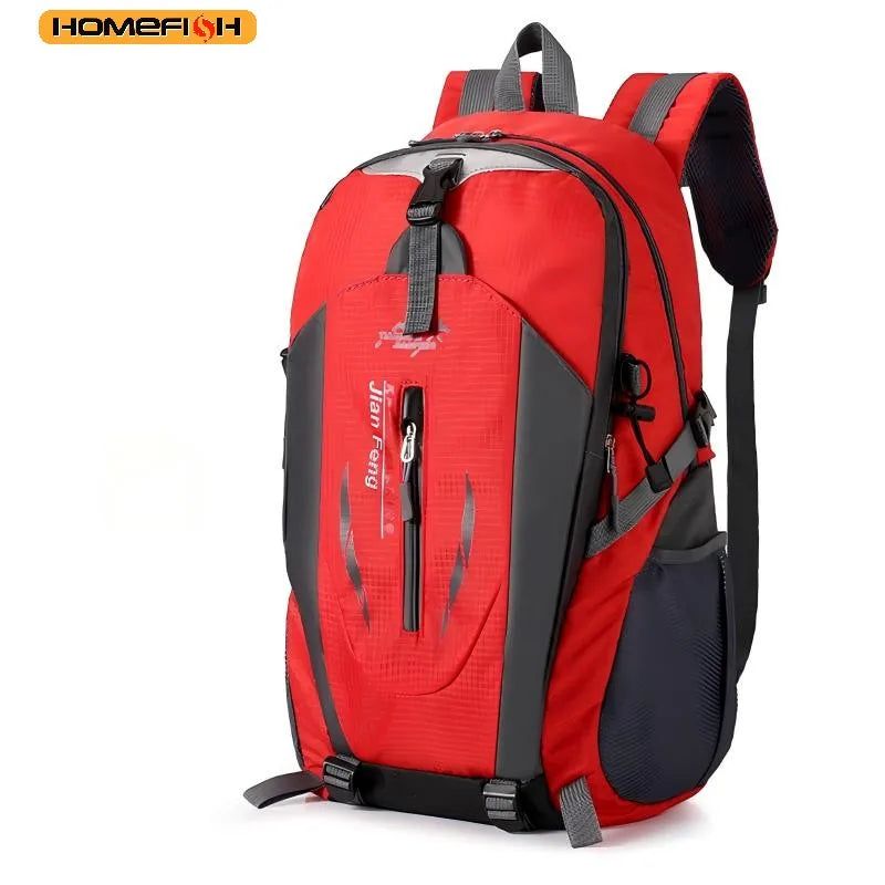Homefish 40L Waterproof Hiking Backpack Large Capacity Breathable Rucksack Unisex Outdoor Camping Travel Climbing Sports Bag Beauty World Shop