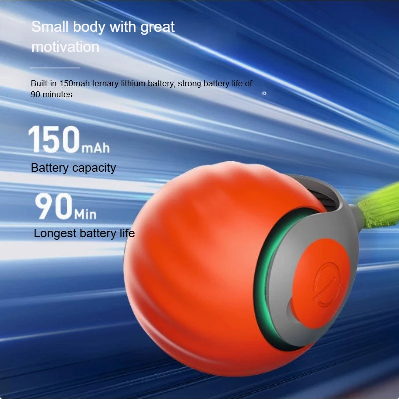 Cats Interactive Ball Toys, Automatic Rolling Ball with Faux Tail,USB Rechargeable SmartElectric Pet Toy for Teaser and Training Beauty World Shop