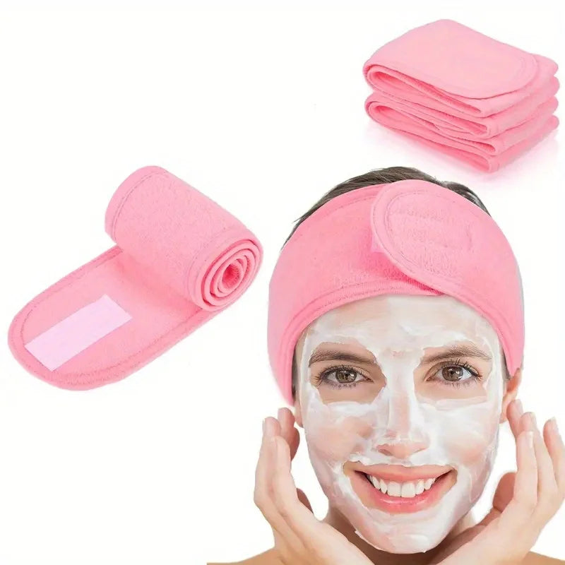 Women's Adjustable Wide Headband - Great Cosmetic Accessory for Yoga, Sports, Spa, Bath, Shower, Makeup and Face Wash Beauty World Shop