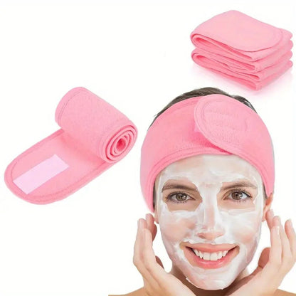 Women's Adjustable Wide Headband - Great Cosmetic Accessory for Yoga, Sports, Spa, Bath, Shower, Makeup and Face Wash Beauty World Shop