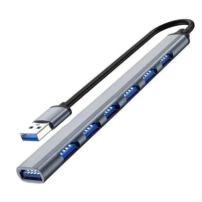 7 Ports USB 3.0 Type C HUB Expander Splitter High Speed OTG Adapter Docking Station For LaptopPC Hard Drive Mouse Keyboard Beauty World Shop