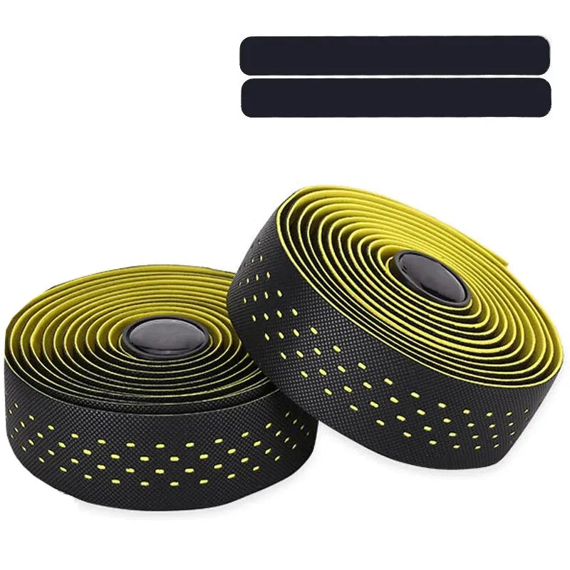 New Road Bike Handlebar Tapes Shock-absorbing Cycling Anti-slip Handlebar Bar Tape Wear-Resistant Bicycle Strap Bikes Belt Beauty World Shop