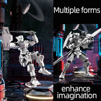 Multi-Jointed Movable Shapeshift Robot Warrior 3D Printed Knight Mannequin Dummy Toys Kids Adults Parent-children Games gifts Beauty World Shop