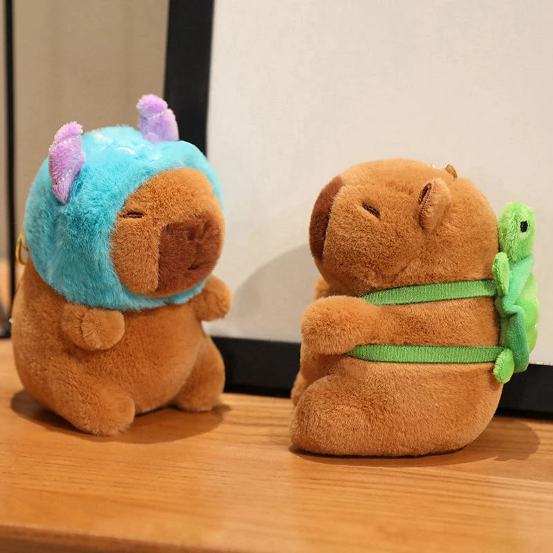 Capybara Plush Toy Pendant Keychain Capibara Cosplay Pokemon Pikachu Disney Stitch Sanrio Kuromi Plushies Stuffed Bag Decor Gift Beauty World Shop