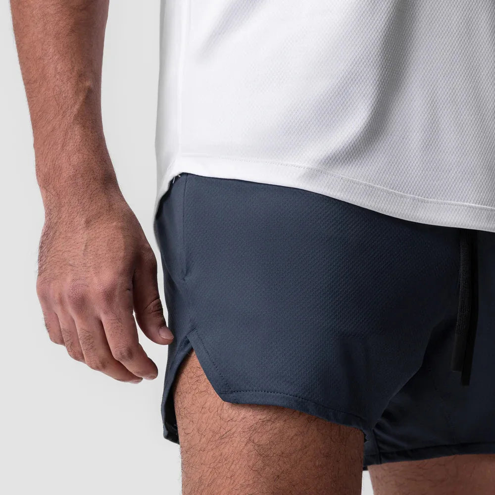 New Summer Men's Sports Shorts Quick Dry Breathable Beach Jogging Single Layer Breathable Shorts Training Basketball Apparel Gym