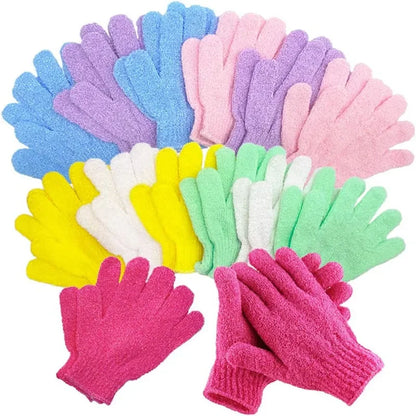 8/12Pcs Bath Glove Exfoliating Wash Skin Spa Massage Shower Scrub Scrubber,Deep Cleansing Bath Scrubber for Smooth Skin-Spa&Mas Beauty World Shop