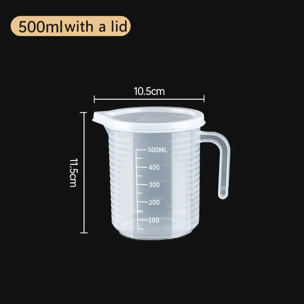 100-5000ml Thickened Plastic Measuring Cup with Scale Food Grade Measuring Cup Experimental Measuring Cup Beaker Plastic Cup Beauty World Shop