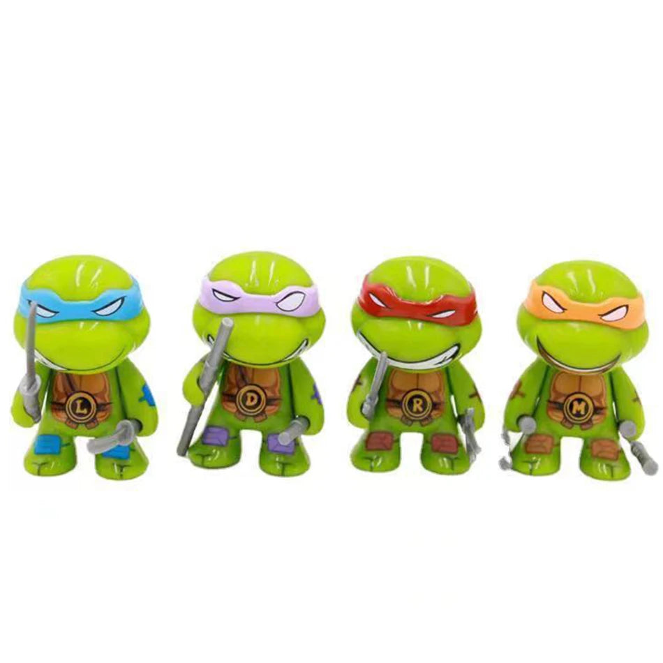 2024 new 4pcs ninja Turtle TMNT figure with movable joints Birthday for Kids Children Christmas Beauty World Shop