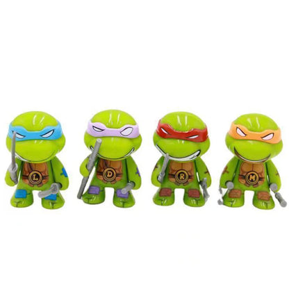2024 new 4pcs ninja Turtle TMNT figure with movable joints Birthday for Kids Children Christmas Beauty World Shop