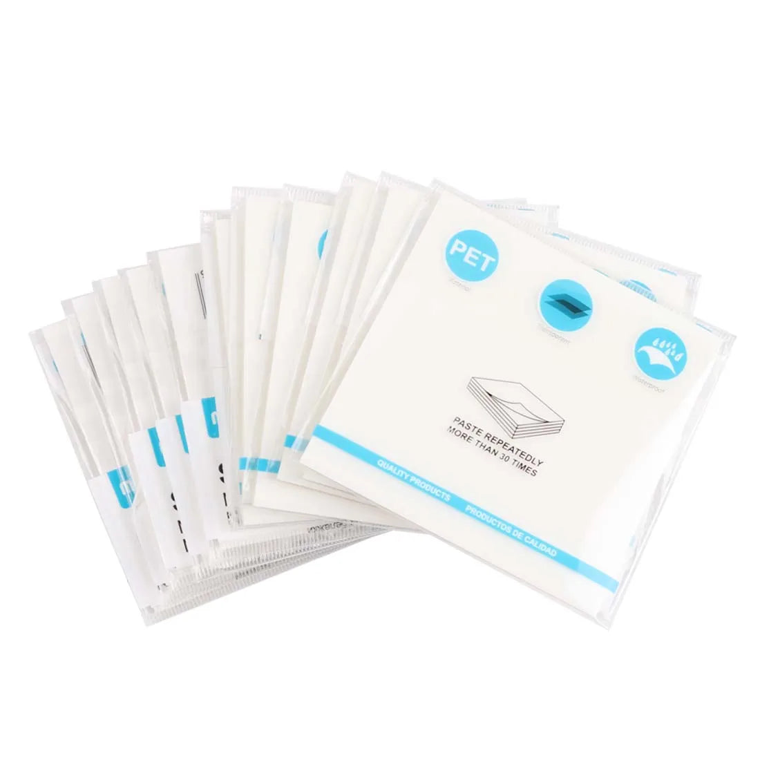 50 Sheets Creative Transparent PET Waterproof Sticky Notes Notepads - School Stationery & Office Supplies Beauty World Shop