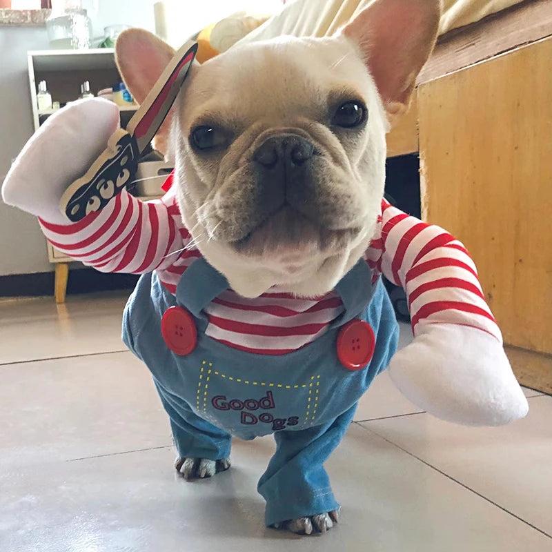 Funny Halloween Dog Costume For Small Medium Dogs Cats Adjustable Puppy Cosplay Party French Bulldog Chihuahua Pet Clothing Beauty World Shop