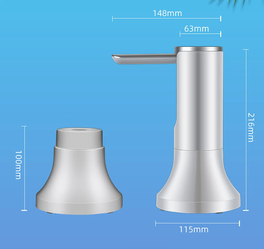 Electric Water Gallon Bottle Pump Automatic Water Dispenser Pump 19 Liters Foldable Desktop Water Bottle Pump H3 Rechargeable Beauty World Shop