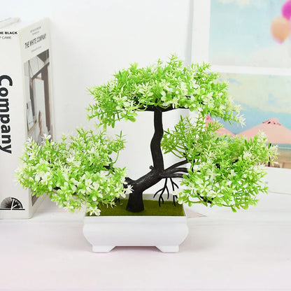 Artificial Plants Bonsai Small Tree Pot Fake Plant Flowers Potted Ornaments For Home Room Table Decoration Hotel Garden Decor Beauty World Shop