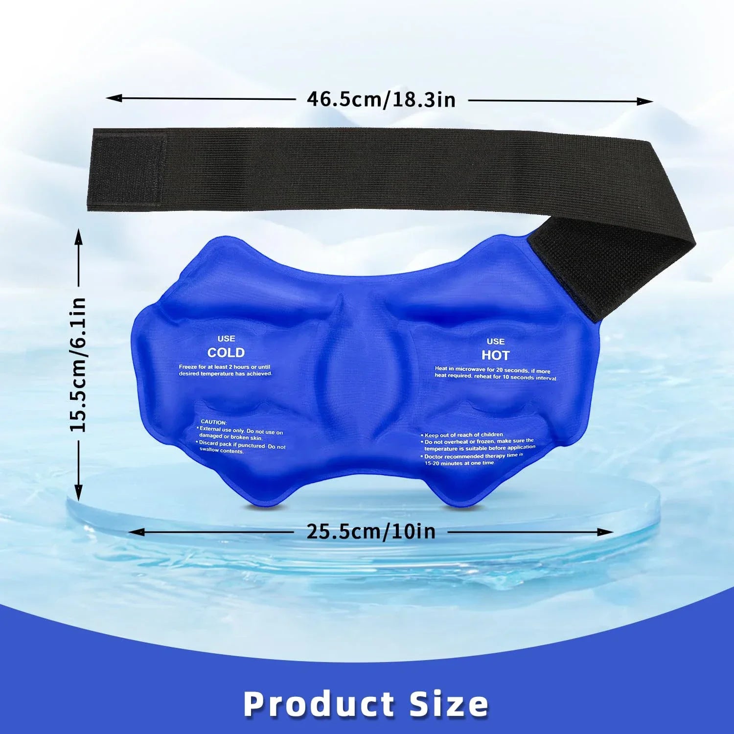 Ankle Brace Ice Pack Wrap For Sport Injuires Hot & Cold Compress Use Large Reusable Gel Cold Pack Ankle Support Beauty Trend Shop