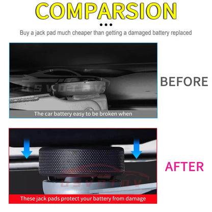 USVOTOV Upgraded Lifting Jack Pad for Tesla Model 3/Y/S/X Accessories Sturdy Rubber Pucks Adapter Protect Car Original Battery Beauty World Shop