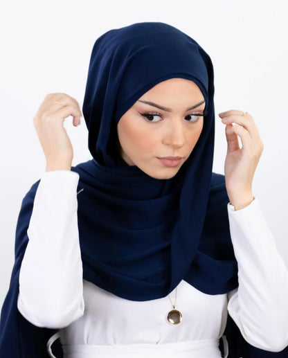 Pin Free Instant Chiffon Hijab Women Jersey Bonnet Islam Shawls and Wraps Bonnet Hijab Underscarf Cap Foulard Femme Beauty World Shop
