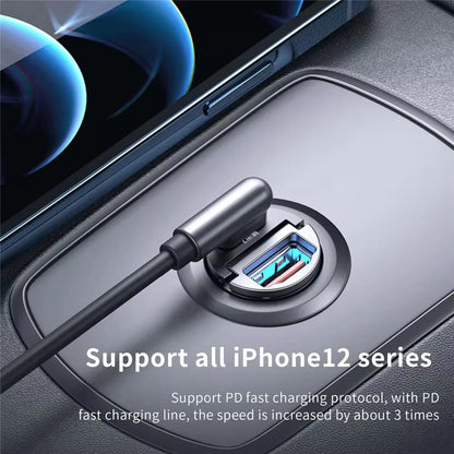 100W/200W QC3.0 PD Mini Car Charger 12-24V Lighter Fast Charging Car USB Type C Charger for Xiaomi Samsung Huawei iPhone Power Beauty World Shop