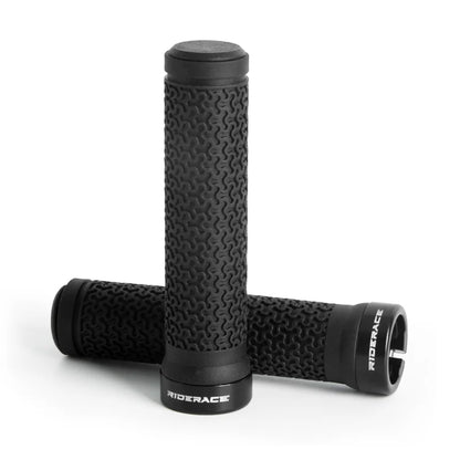 RIDERACE Bicycle Handle Bar Grips MTB Mountain Bike Single-sided Locking Handlebar Cover Rubber Non-slip Cycling Accessories Beauty World Shop