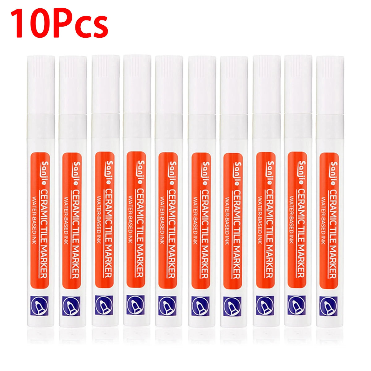1Pcs Waterproof Ceramic Tile Grout Marker Pen, White Tile Repair Pen with Anti-Mold Filler, Bathroom Floor Tile Gap Cleaning Pen Beauty World Shop