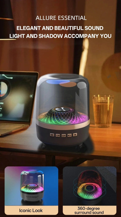 Portable Wireless Soundbar Bluetooth 5.3 Home Theater Speaker Subwoofer Hi-Fi Acoustic Breathing Lamp for Android IOS