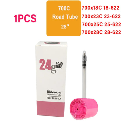 RideNow TPU Bike Inner Tube 700C 700x18 23 25 28 32 35 37 40 47C  Ultralight Gravel Tire MTB Bicycle 29x1.5 1.75 TPU Inner Tube Beauty World Shop