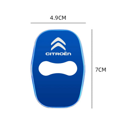 Metal Car Door Lock Cover for Citroen C4 C3-XR C5 Aircross C6 C-quatre Picasso C-Elysee C4L C3L Emblem Stickers Badge Beauty World Shop