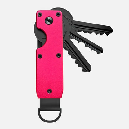 Minimalist Innovative Aluminum Alloy Compact Key Holder Key Rings Key Organizer Metal Key Holder 2-6 Keys Beauty World Shop