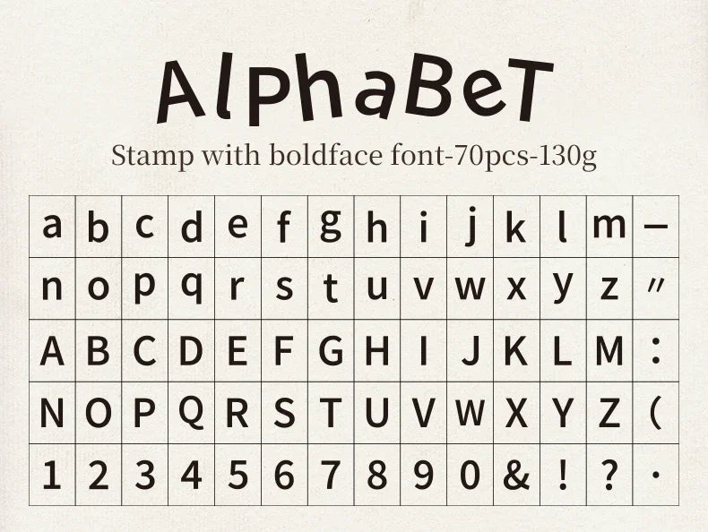 Journal GO 70pcs/set Wooden Rubber Alphabet Letter Number Stamp Set for Card Collage Junk Journal Scrapbooking DIY Standard Seal Beauty World Shop