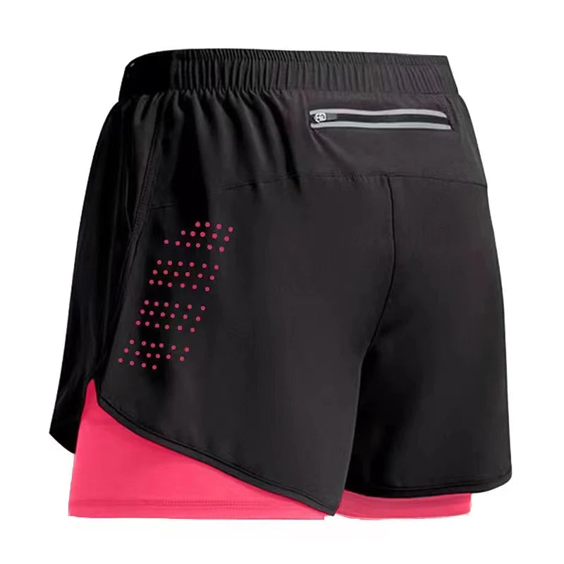 New Men Running Shorts Gym Sports Shorts 2 In 1 Quick Dry Workout Training Gym Fitness Jogging Short Pants Summer Men Shorts Beauty World Shop