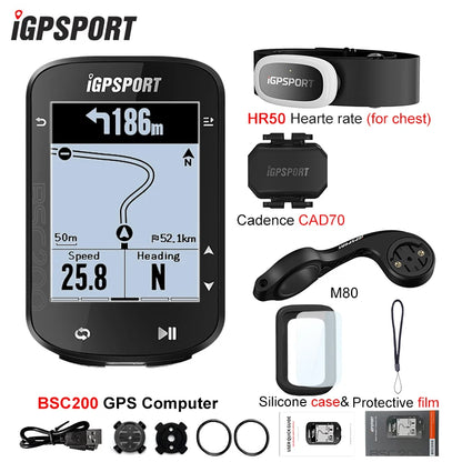 IGPSPORT BSC200 GPS Cycle bike Computer Wireless Speedometer Bicycle Digital ANT+ Route Navigation Stopwatch Cycling Odometer Beauty World Shop