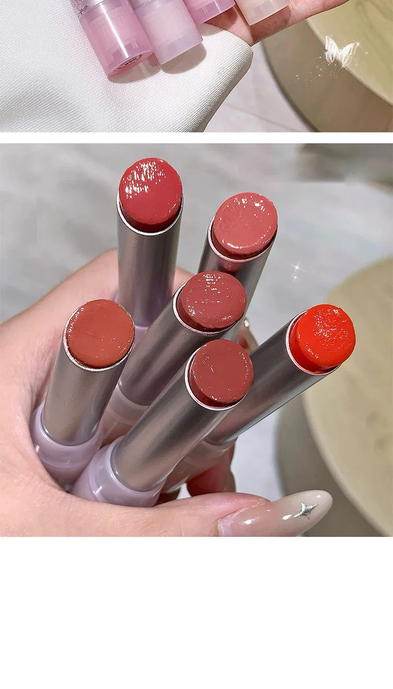 Flowery dish language lip gloss mirror lip glaze beep lip water light lasting makeup not easy to dip cup makeup Beauty Trend Shop