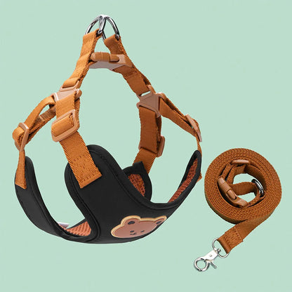 Pet Dog Harness Leash Set Small Medium Dog Cat Vest Breathable Puppy Chest Strap French Bulldog Chihuahua Harness Pet Supplies Beauty World Shop
