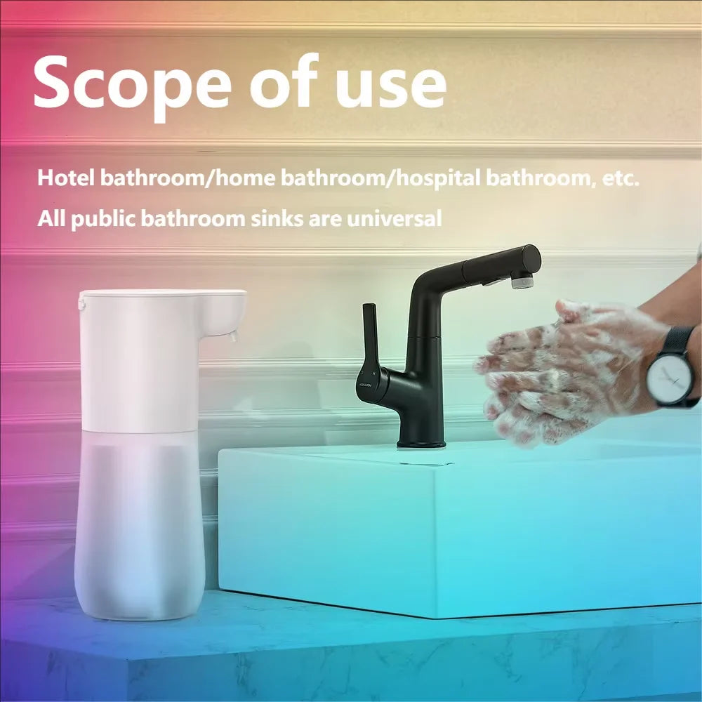 HOMEFISH Smart Sensor Automatic Soap Dispenser 350ml USB Charging Contactless Soap Foam Dispenser Hand Sanitizer Machine Beauty World Shop