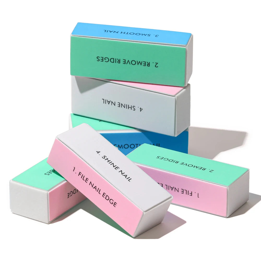 Professional 4 Ways Nail Buffing Block Manicure Pedicure Tool Emery Board Nail Art Care Buffing Buffer Sanding Files Beauty World Shop