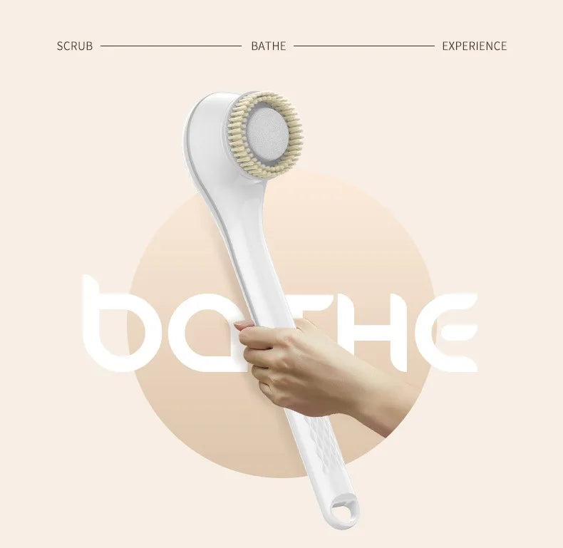 Electric Bath Brushes Bath and Body Works Silicone Body Scrubber Waterproof IPX7 Scrubber Brushes Back Long Handle Back Brushes