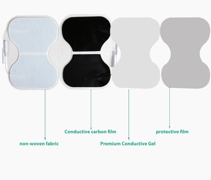 Waist EMS Electrode Pads Self Adhesive Conductive Gel Patch for Pulse Massager Electric Muscle Stimulator Replacement Accessory Beauty World Shop
