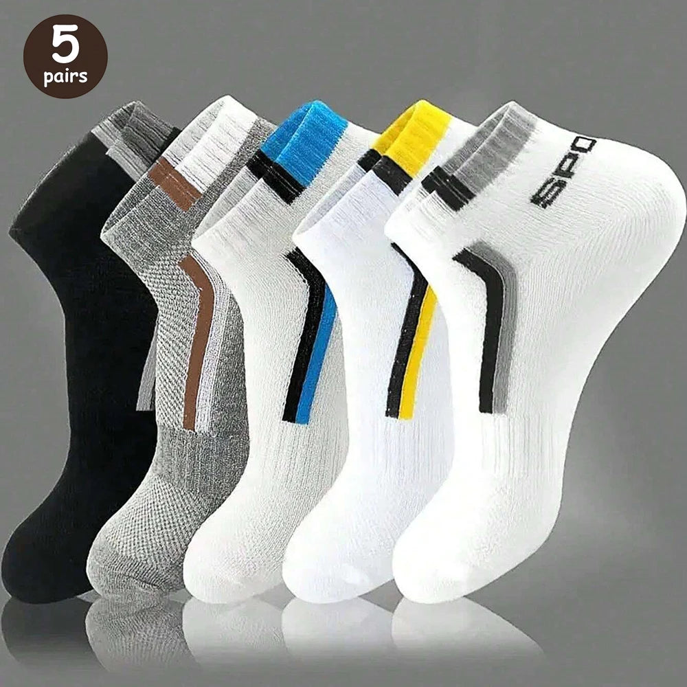 6/12 Pairs Colorful Men's Low Tub Socks Fashion Comfortable Autumn Classic Black Business Sock High-quality Men's Short Socks Beauty World Shop